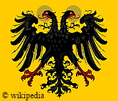 Banner des Heiligen römischen Reiches deutscher Nation nach 1400 in nimbierter Version Banner des Heiligen römischen Reiches deutscher Nation nach 1400 in nimbierter Version